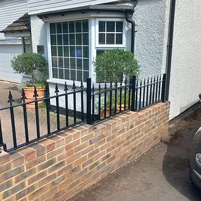 a car is parked in front of a house