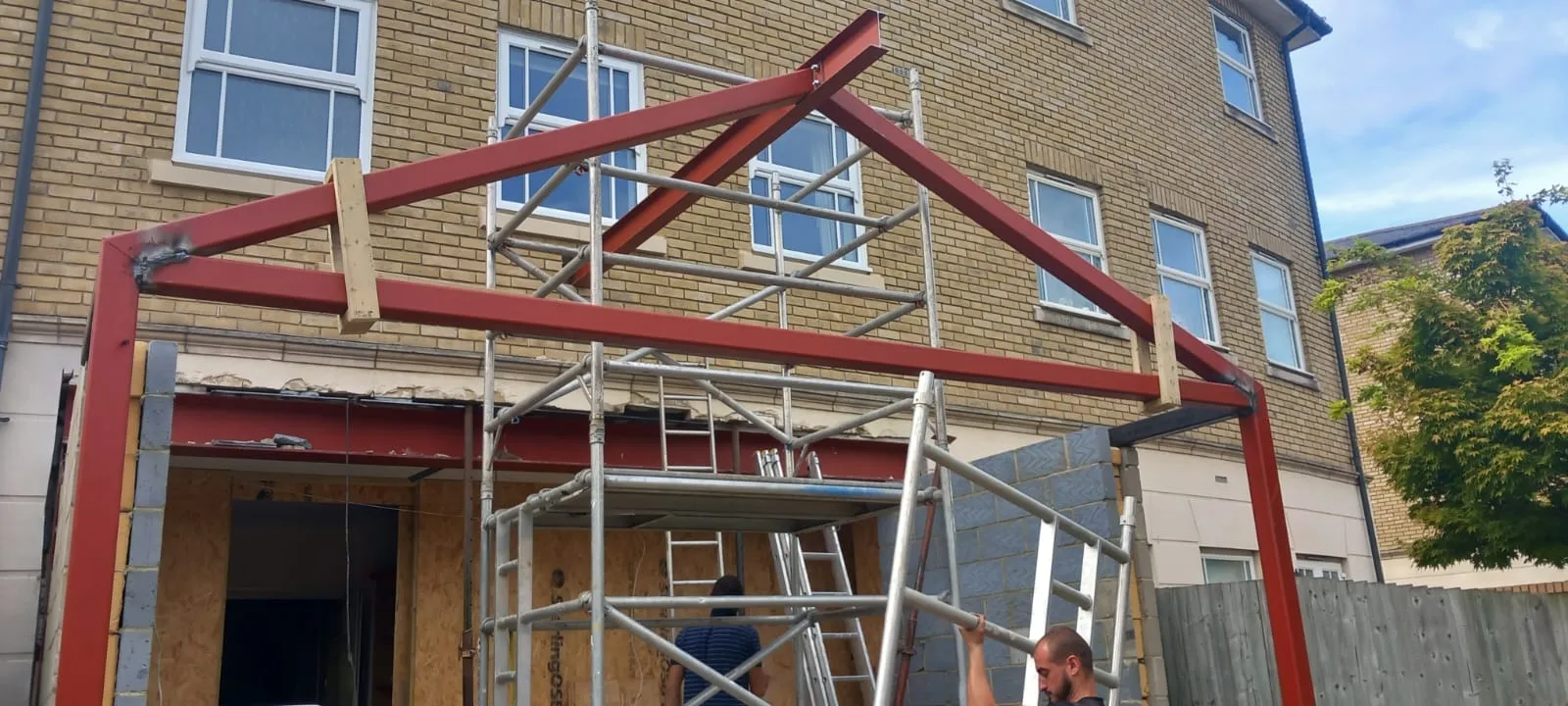 steel frame extension